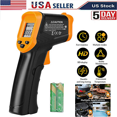 #ad Digital Infrared Thermometer Temperature Gun Laser IR Cooking 50°C 550°C $12.98