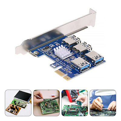 #ad PCI Express Extension Adapter PCIE USB Extender Expansion Card $24.68