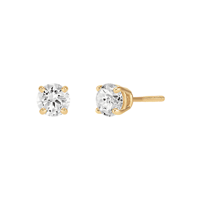 #ad Finecraft 1 cttw Diamond Solitaire Stud Earrings in 14K Gold $549.99