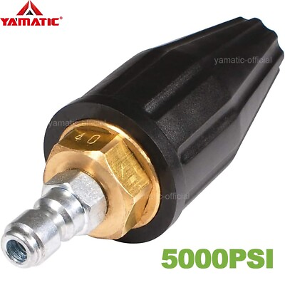 #ad YAMATIC 5000 PSI 4.0 GPM Pressure Washer Turbo Nozzle for Hot Water 360 Swivel $57.26