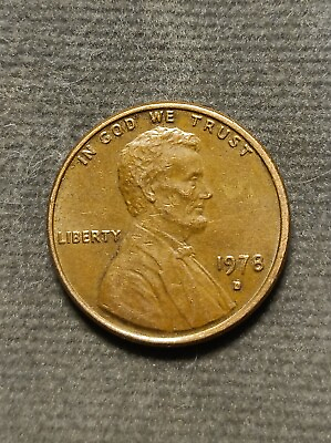 #ad 1978 D PENNY Denver Mint Rare Filled Mint Mark Error $999.00