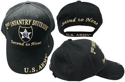 #ad 2ND INFANTRY DIVISION US ARMY SECOND TO NONE EMBROIDERED BASEBALL CAP HAT RUF $14.88