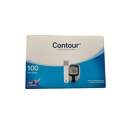 #ad Contour 100 Test Strips Blood Glucose Test Strips Long Expiry $28.75
