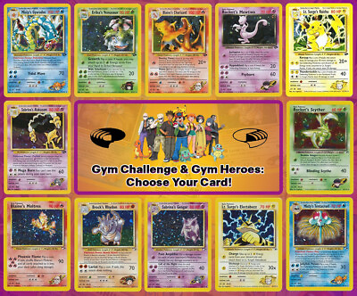 #ad Pokemon Gym Challenge amp; Gym Heroes: Choose Your Card 100% Authentic WOTC $149.95
