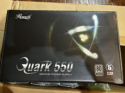 Rosewill Quark 550W 80 Bronze Gaming Power Supply Sealed $89.99