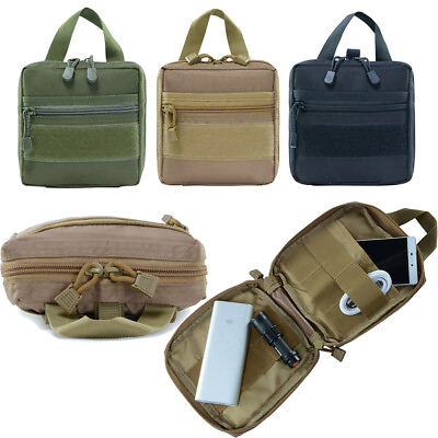 #ad Tactical Molle Pouch EDC Utility Bag Compact Hiking Water Resistant Pouches US $9.59