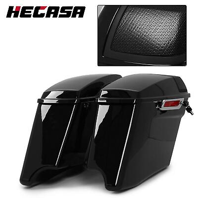 #ad 4quot; Stretched Extended Hard Saddle Bags For 14 23 Harley CVO Road Glide FLHX FLHR $210.00