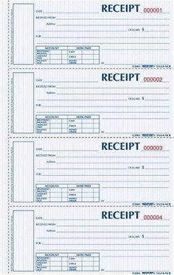 #ad Rediform Money Receipt Book 200 Sheet s 3 Part Carbonless 2.75quot; X 6.87quot; $46.36