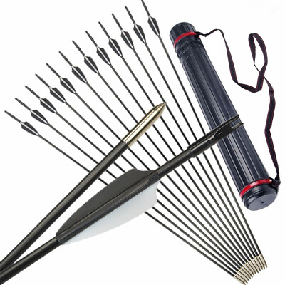 #ad 31quot; Archery Fiberglass Arrows Target Hunting Recurve Compound Bow Practice Shoot $9.13