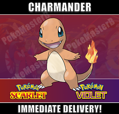 CHARMANDER Pokemon Scarlet amp; Violet ✨ Shiny or Non 6IV Fast Delivery Charizard $2.99