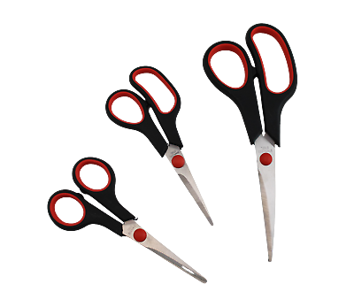 #ad 3 Pack All Purpose Stainless Steel Scissors Crafts Home Office Sewing Gift Wrap $7.99