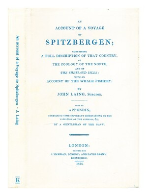 #ad LAING JOHN Account of a voyage to Spitzbergen John Laing 1815 Hardcover AU $228.27