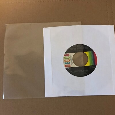 #ad 50 Clear Plastic 45 RPM Outer Sleeves 4 Mil QUALITY 7quot; Vinyl Record Covers $13.99