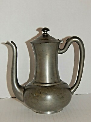 Antique Pewter Teapot Kettle by Wilcox Stamped P3 and 2 1 4 Very Nice $46.45