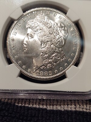 #ad 1882 San Francisco Morgan Silver Dollar MS 64 NGC Semi PL $99.15