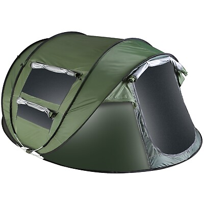 #ad 5 8 People Instant Pop Up Tent Automatic Outdoor Waterproof Camping Hiking Tent $119.49