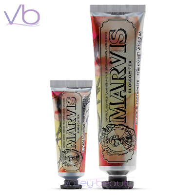 #ad MARVIS Blossom Tea Italian Luxury Toothpaste with Cherry and Peach Flavor $10.00