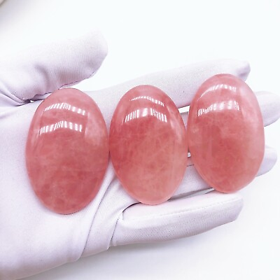 #ad #ad 53mm 1PC Natural Rose Quartz Palm Crystal Stone Mineral message tool Home Decor $3.50