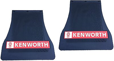 #ad Kenworth OEM Rubber Front Mudflaps w Logo for T800 W900 See Description Years $119.95