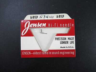 #ad JENSEN Hi Fi Needle Phonograph Needle A81LP N34 New HB $13.99