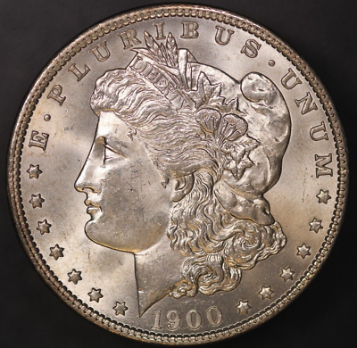 #ad 1900 O MORGAN SILVER DOLLAR FRESH FROM AN OLD COLLECTION LOT AA 7901 toned $296.88