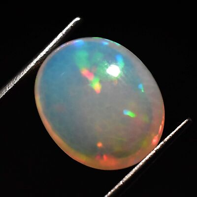 #ad 6.50 Ct Ethiopian Natural Fire Opal Oval Cut Certified Gemstone $68.99