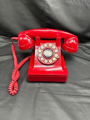 #ad Vintage 2011 Crosley Red Phone Model 302 Working $45.00