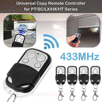 #ad 4x Electric Cloning Remote Control Key Fob 433MHz For Gate Garage Door Universal $13.25