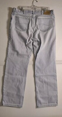 #ad VINTAGE 90s Lee 38x32 Regular Fit Straight Leg VTG Light Wash Denim Jeans $15.00