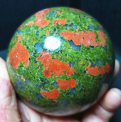 #ad TOP 541G Natural Polished Red and green Agate Crystal Sphere Ball Healing A2506 $125.91