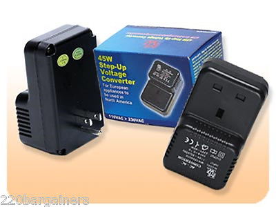 #ad 45 Watt UK To US USA Power Voltage Converter 110 to 220 Volt Adapter Charger $19.95