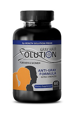 #ad Darkening Grey Hair Anti Gray Hair Solution 1500mg Beta Sitosterol 100 1B $18.14