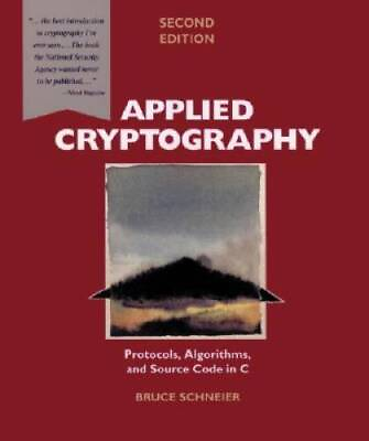 #ad Applied Cryptography: Protocols Algorithms and Source Code in C ACCEPTABLE $5.22