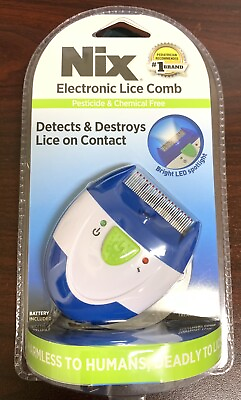 #ad Nix Electronic Lice Comb Instantly Kills Lice Eggs and Removes From Hair 1 Pack $21.50