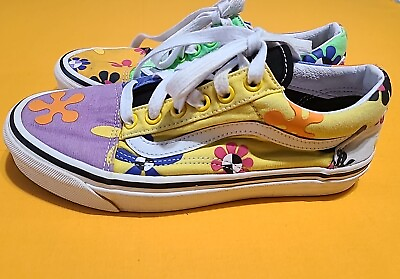#ad #ad Rare Vans Classic Sneakers Flower Power Shoes Men or Women Size 7 $38.95