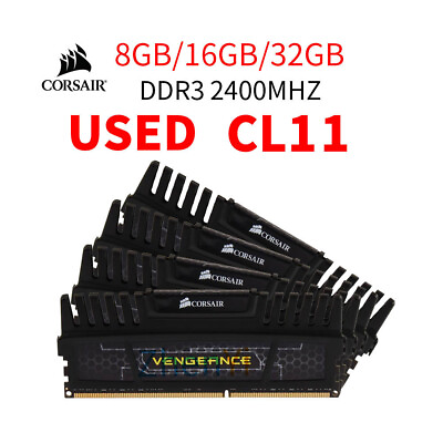 Corsair Vengeance 32GB 16GB 8GB DDR3 1600MHz 1866MHz 2133MHz 2400MHz Memory LOT $22.09