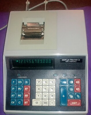 #ad Rare Vintage CCC Calculator Adding Machine. Display Printer 12 1977 Japan DP 12 $32.99