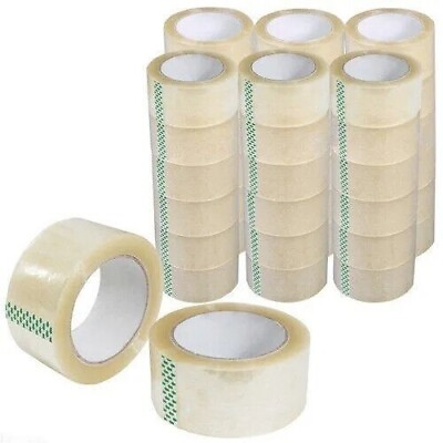 #ad Packing Tape 36 Rolls 110 Yards 2 Mil 330 ft Clear Carton Sealing Tapes $38.60