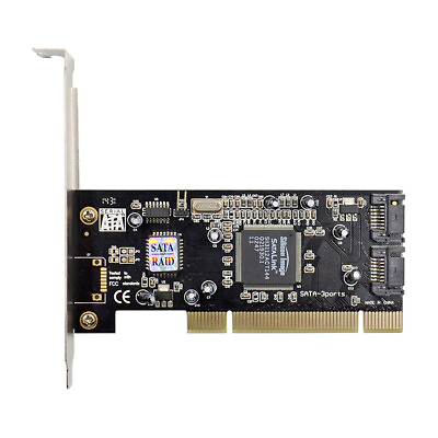 #ad PCI To 2 Port SATA RAID Controller Card Sil3112 chipset SATA PCI Controller Card $13.98