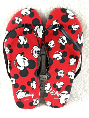 #ad Torrid Disney Mickey Mouse Flip Flops Sandals Size US 8WW $25.90