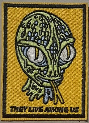 #ad They Live Among Us embroidered Iron on patch $7.65