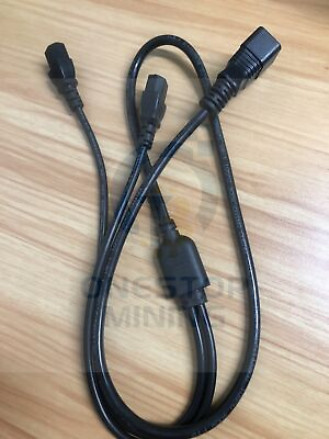 #ad 3X 14AWG 15A 250V PDU Power Cord PSU Cables C20 to 2X C13 for Antminer S19 S19J $26.99
