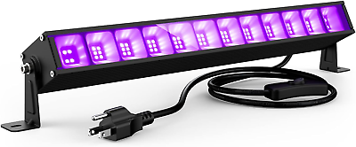 #ad Atfoyer 40W LED Black Light Bar Black Lights for Glow Party Blacklight with Pl $20.11