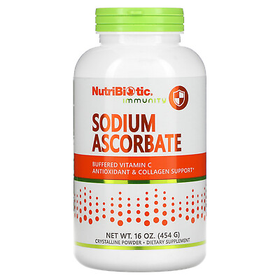 #ad NutriBiotic Sodium Ascorbate Crystalline Powder 16 oz 454 g Egg Free $20.75
