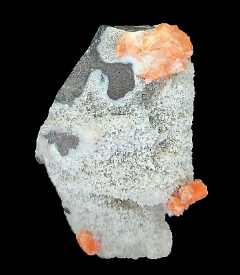 #ad 63g Natural Red Heulandites on Chalcedony Base Matrix Mineral India $17.50
