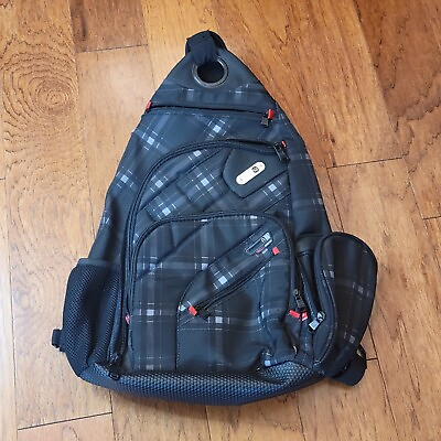 #ad Ful Pack pack Black Red Plad Padded Laptop Daypack Travel bag Book Bag Fūl $30.99