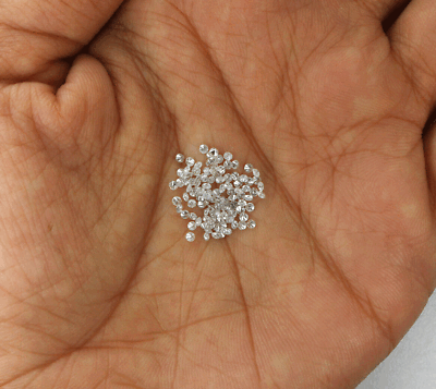 #ad Loose Round Diamond 1.10 To 1.25 MM 25 Pcs Lot Natural G H White I1 I3 Clarity $66.39