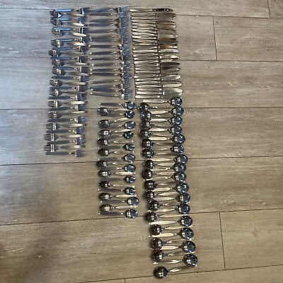 #ad Amefa AFS5 Stainless Fork Spoon Knife Roestvrij Holland Lot Of 125 Pieces $199.00