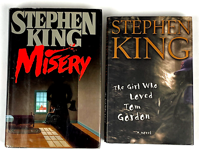 #ad 2 Stephen King Books Misery 1st Edition amp; Girl Who Loved Tom Gordon Hardback $48.51