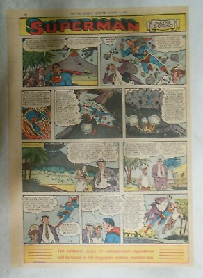 #ad Superman Sunday Page #793 by Wayne Boring from 1 9 1955 Size 11 x 15 inches $10.00